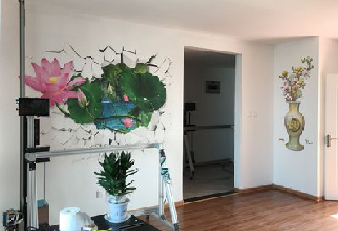  孟州墙体彩绘相比墙纸的优势。