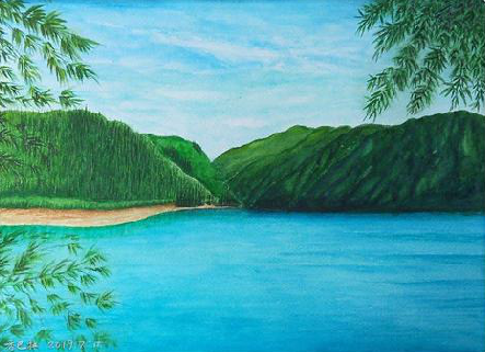  孟州在墙绘中，如何绘画绿水青山？