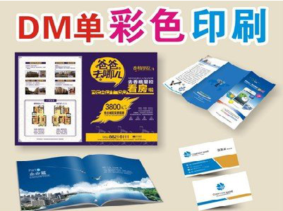  孟州单页印刷，色彩搭配简单。